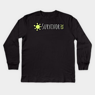 covid survivor Kids Long Sleeve T-Shirt